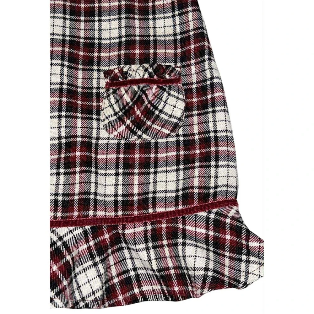 EUC Gymboree Traditions Size 12 18 Months Sleeveless Holiday Red Plaid Dress